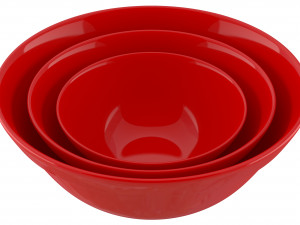 red bowls 3D Model