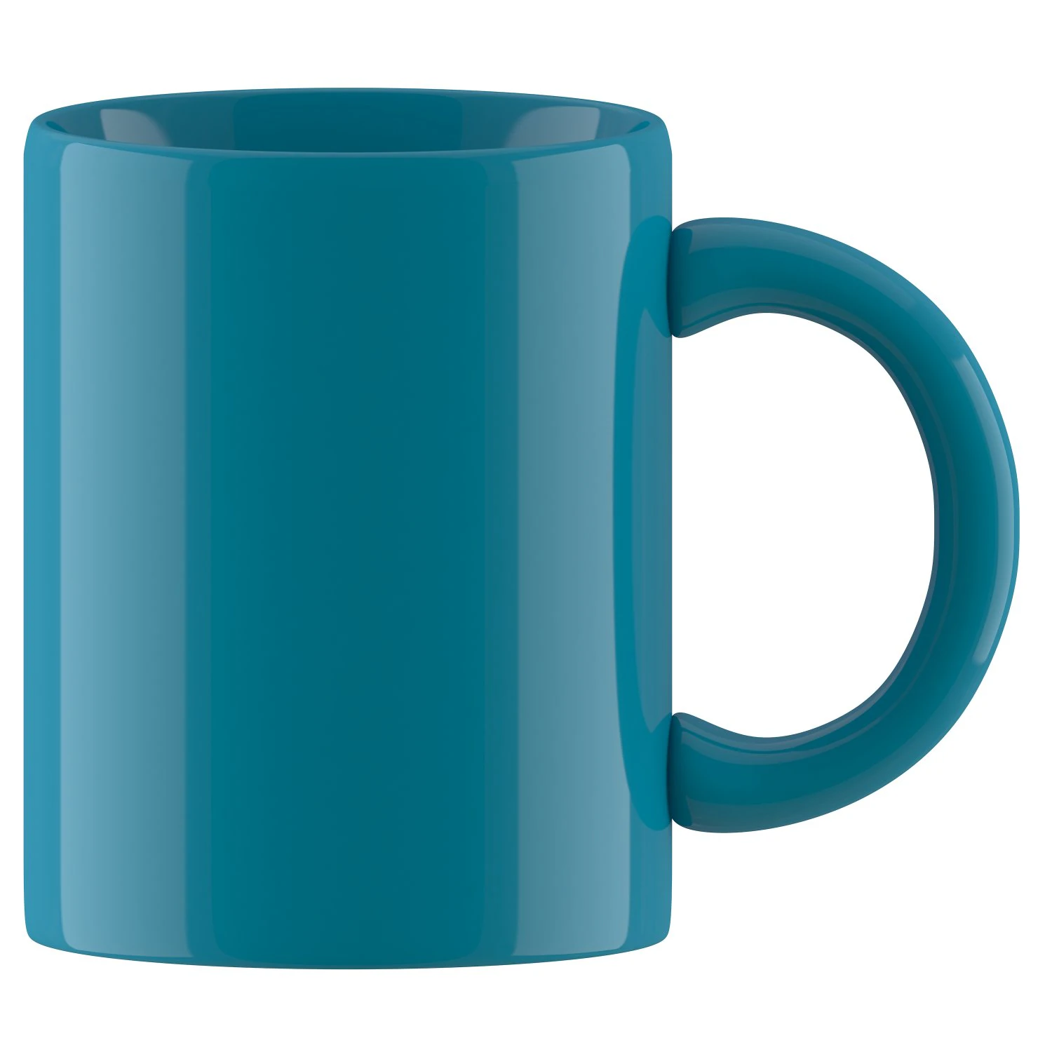 coffee mug dark blue 3D Model .c4d .max .obj .3ds .fbx .stl .blend