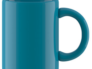 coffee mug dark blue 3D Модель