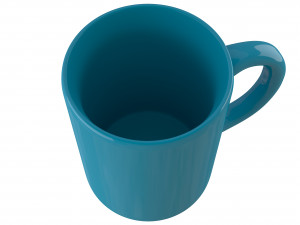 coffee mug dark blue Modelo 3D