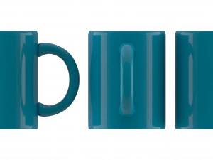coffee mug dark blue 3D Model