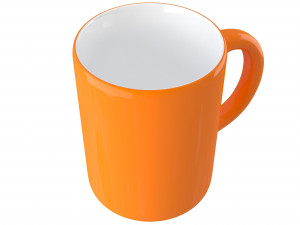 coffee mug orange Modelo 3D