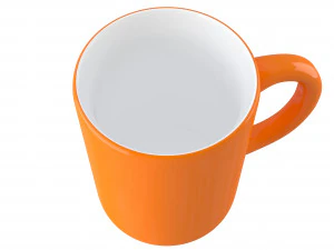 coffee mug orange 3D Model