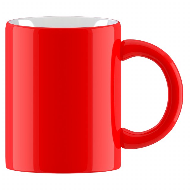 coffee mug red 3D 模型 .c4d .max .obj .3ds .fbx .stl .blend 