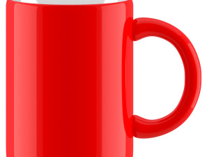 coffee mug red 3D Модель