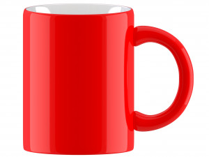 coffee mug red 3D 模型