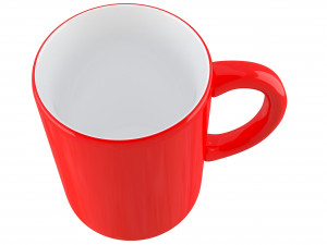coffee mug red 3D 模型