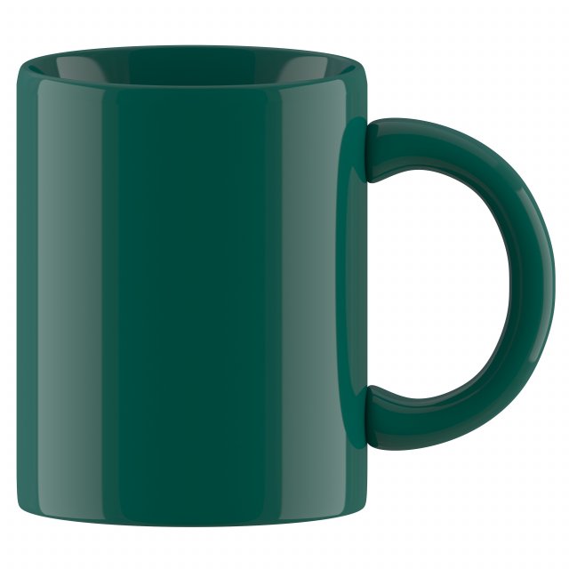 coffee mug dark green Modelo 3D .c4d .max .obj .3ds .fbx .stl .blend 