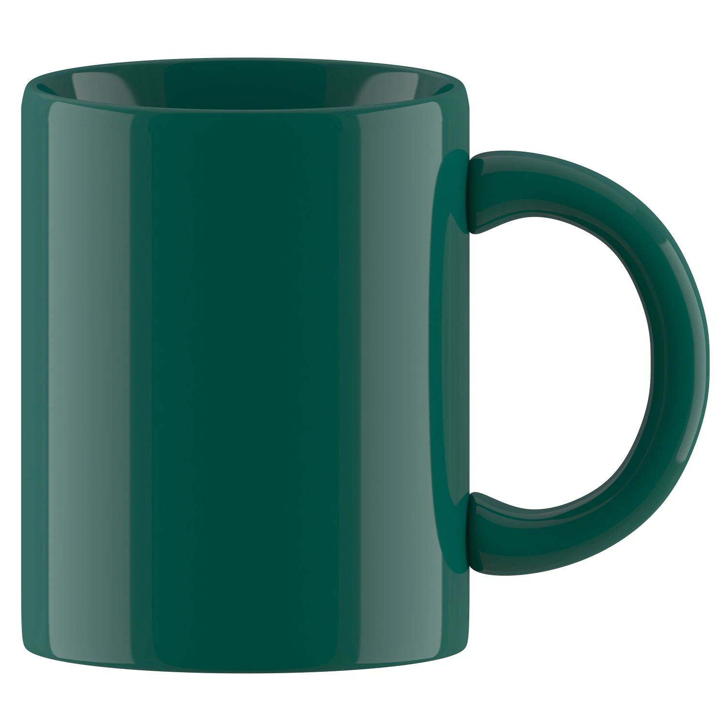 coffee mug dark green 3D Model .c4d .max .obj .3ds .fbx .stl .blend 