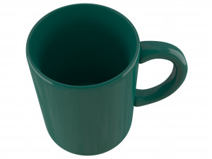 coffee mug dark green Modelo 3D