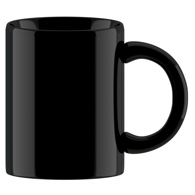 coffee mug black Modèle 3D .c4d .max .obj .3ds .fbx .stl .blend 