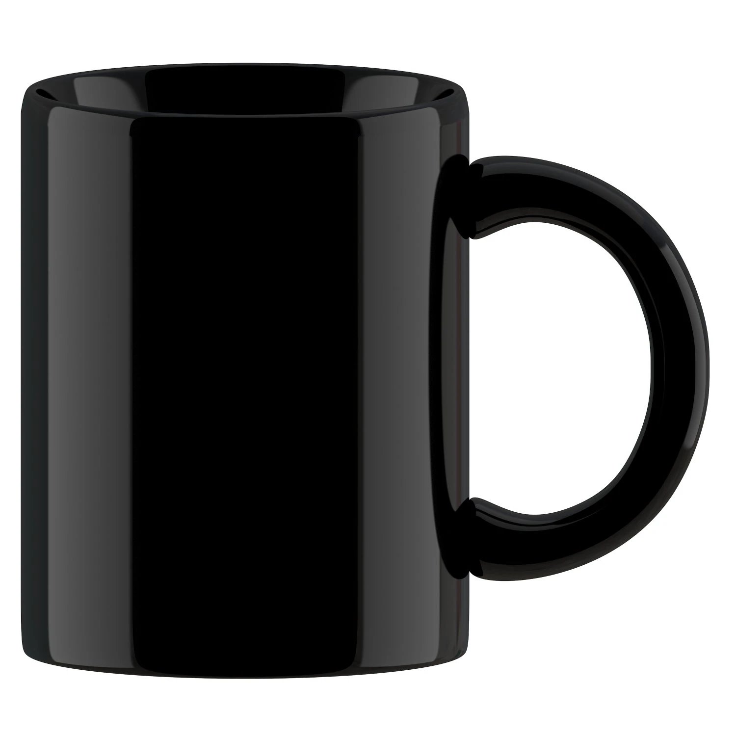 coffee mug black 3D Model .c4d .max .obj .3ds .fbx .stl .blend 