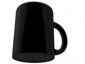 coffee mug black 3D Model