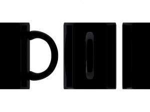 coffee mug black Modèle 3D