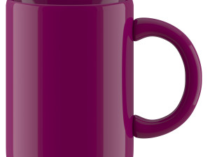 coffee mug dark parpal 3D Model