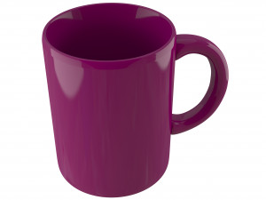 coffee mug dark parpal Modèle 3D