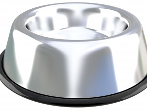 stainless steel dog bowl Modelo 3D