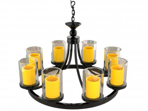 candle chandelier 3D Model