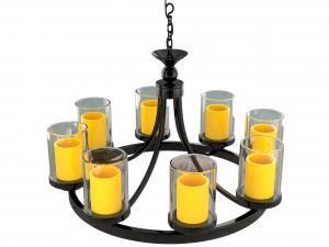 candle chandelier 3D Model