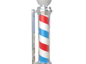 barber shop pole Modelo 3D