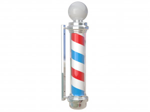 barber shop pole Model 3D