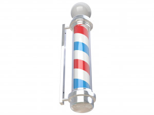 barber shop pole Model 3D