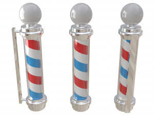 barber shop pole Model 3D