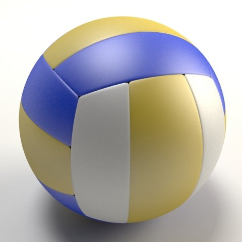 volleyball Modelo 3D .c4d .max .obj .3ds .fbx .stl .blend 