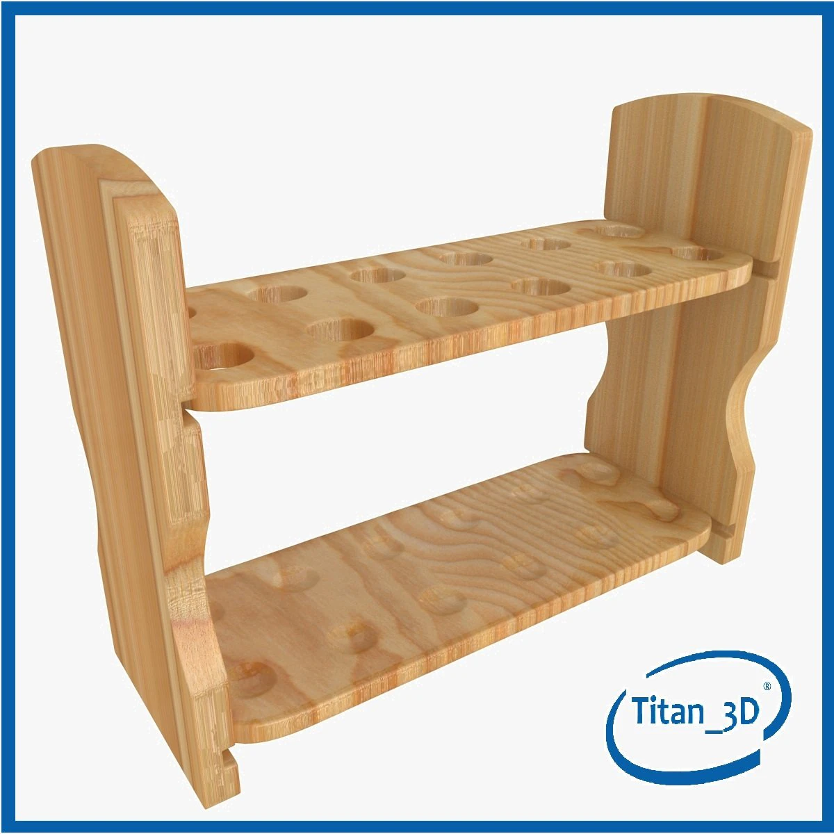 test tube rack 3D Model .c4d .max .obj .3ds .fbx .stl .blend 