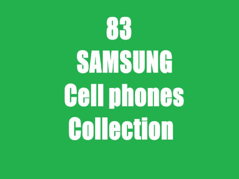 83 Samsung Cellphones Collection 3D Model