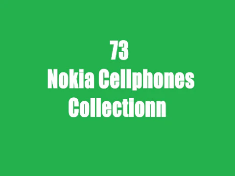 73 Cole&ccedil;&atilde;o de celulares Nokia Modelo 3D