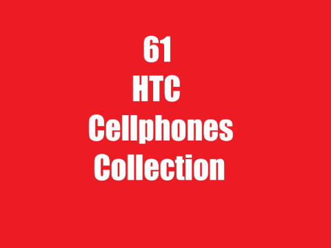 61 HTC Cellphones Collection Modelo 3D