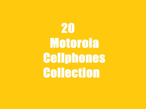 20 Motorola Cellphones Collection 3D मॉडल