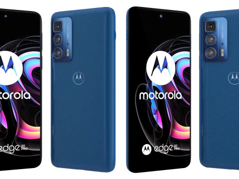 20 Motorola Cellphones Collection 3D Model