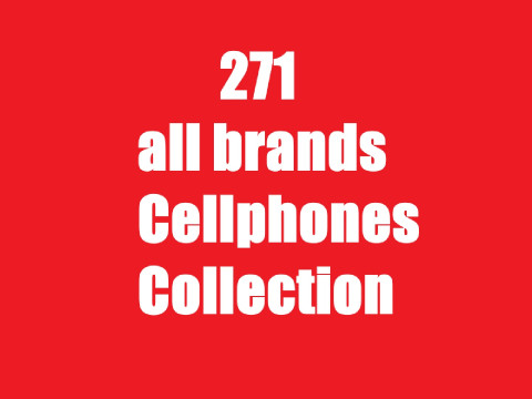 271 all brands Cellphones Collection 3D मॉडल