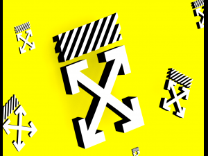 off white sign Modelo 3D