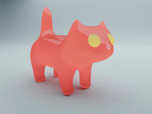 conjunto de gatos doces Modelo 3D