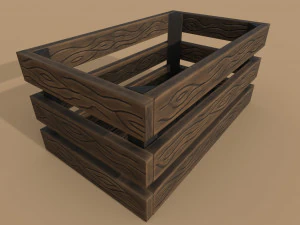 caja de madera Modelo 3D