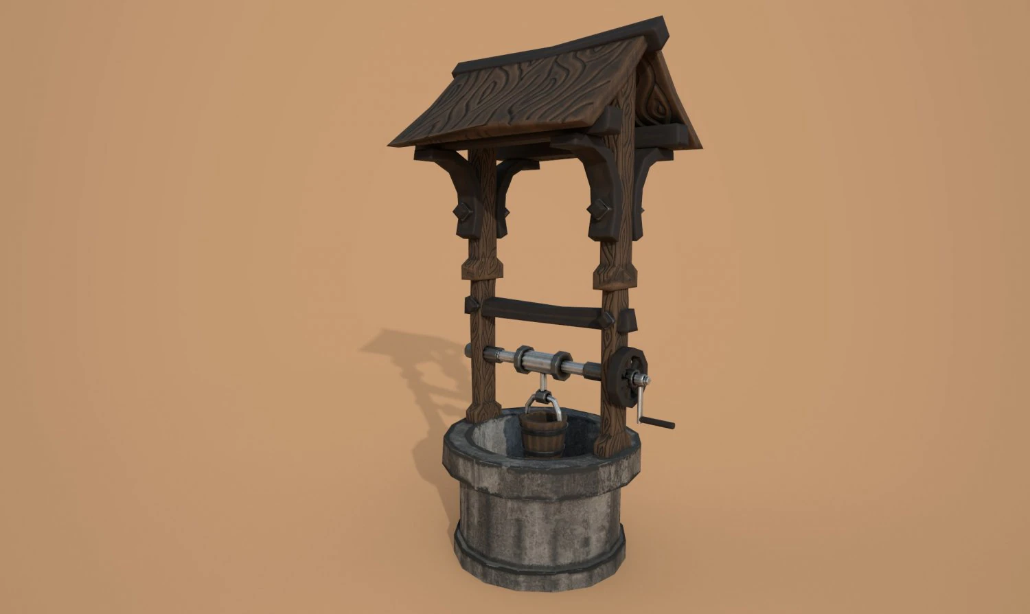 pozzo d'acqua Modello 3D .c4d .max .obj .3ds .fbx .stl .blend 