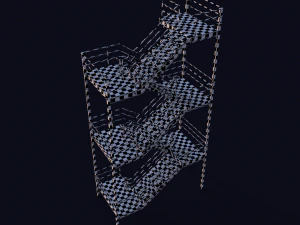 emergency fire exit stairs 3D Model