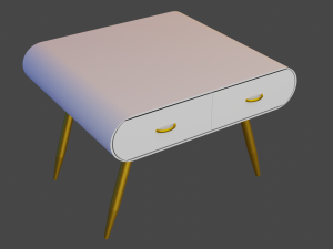 modern table 3D मॉडल