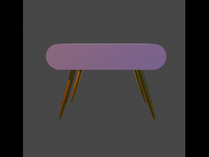 modern table 3D मॉडल