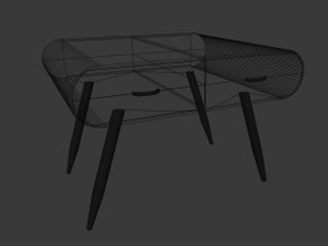 modern table 3D मॉडल