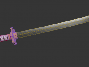 katana sword 3Dモデル
