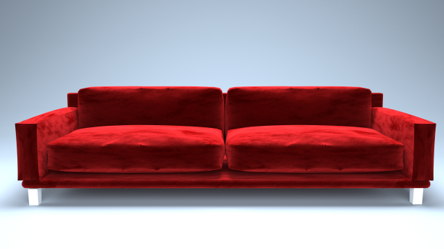 velvet sofa Modello 3D .c4d .max .obj .3ds .fbx .stl .blend 