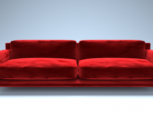 velvet sofa 3Dモデル