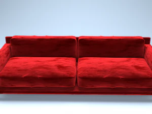 velvet sofa 3D Model