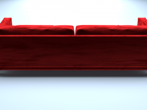 velvet sofa Modello 3D