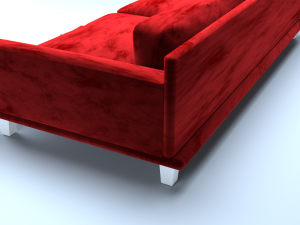 velvet sofa Modello 3D