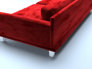 velvet sofa 3D Model